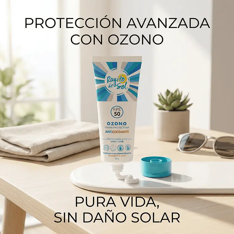 Protector Solar Rayito De Sol Ozono FPS50 90g 5