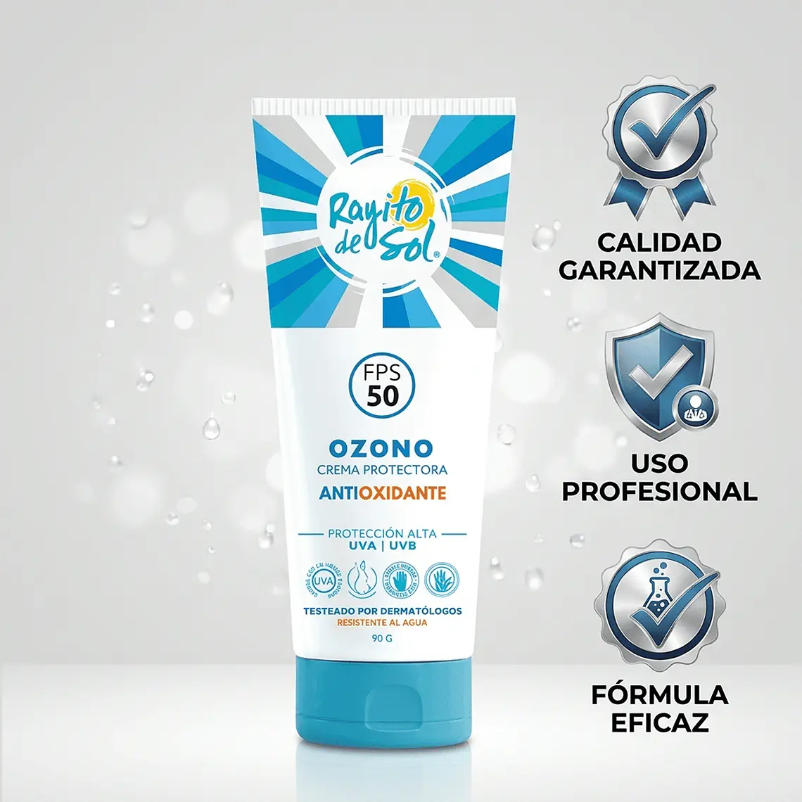 Protector Solar Rayito De Sol Ozono FPS50 90g 6