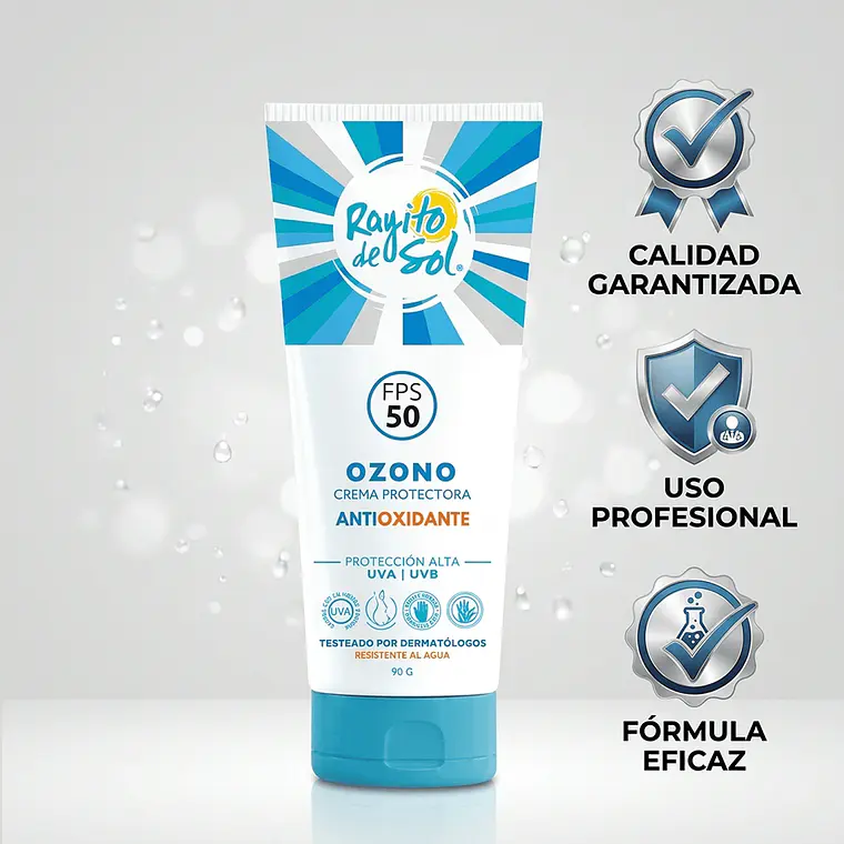 Protector Solar Rayito De Sol Ozono FPS50 90g 6