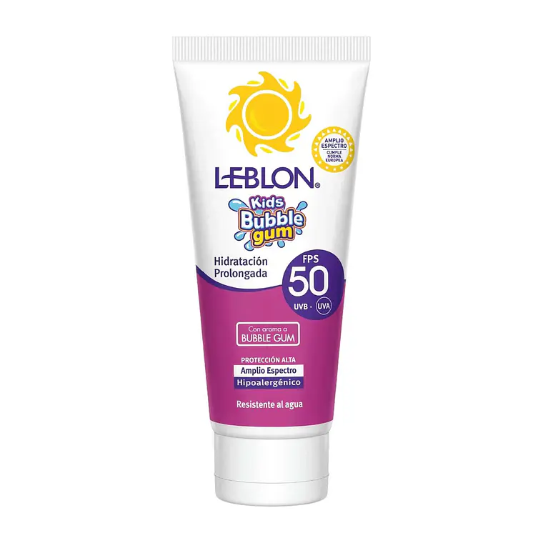 Protector Solar Leblon Kids Bubble Gum FPS50 90g 1