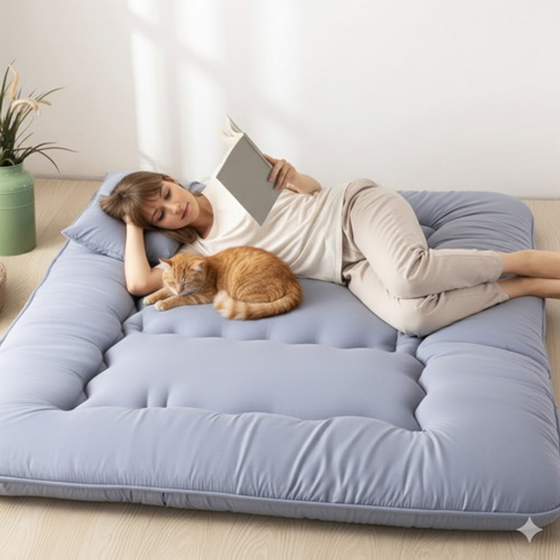 Colchoneta Colchon 2 Metros Esterilla Plegable Poliéster 3