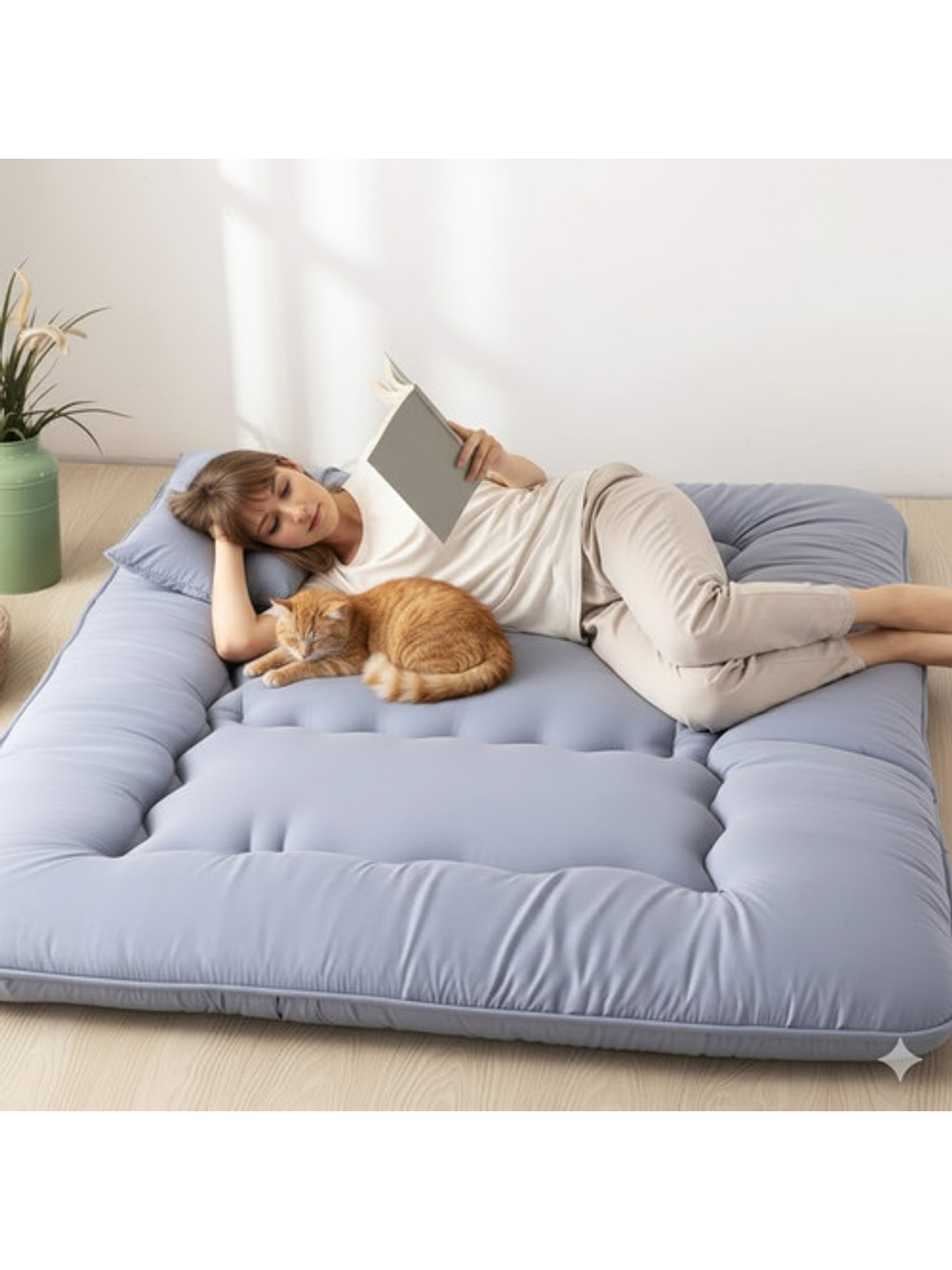 Colchoneta Colchon 2 Metros Esterilla Plegable Poliéster 2