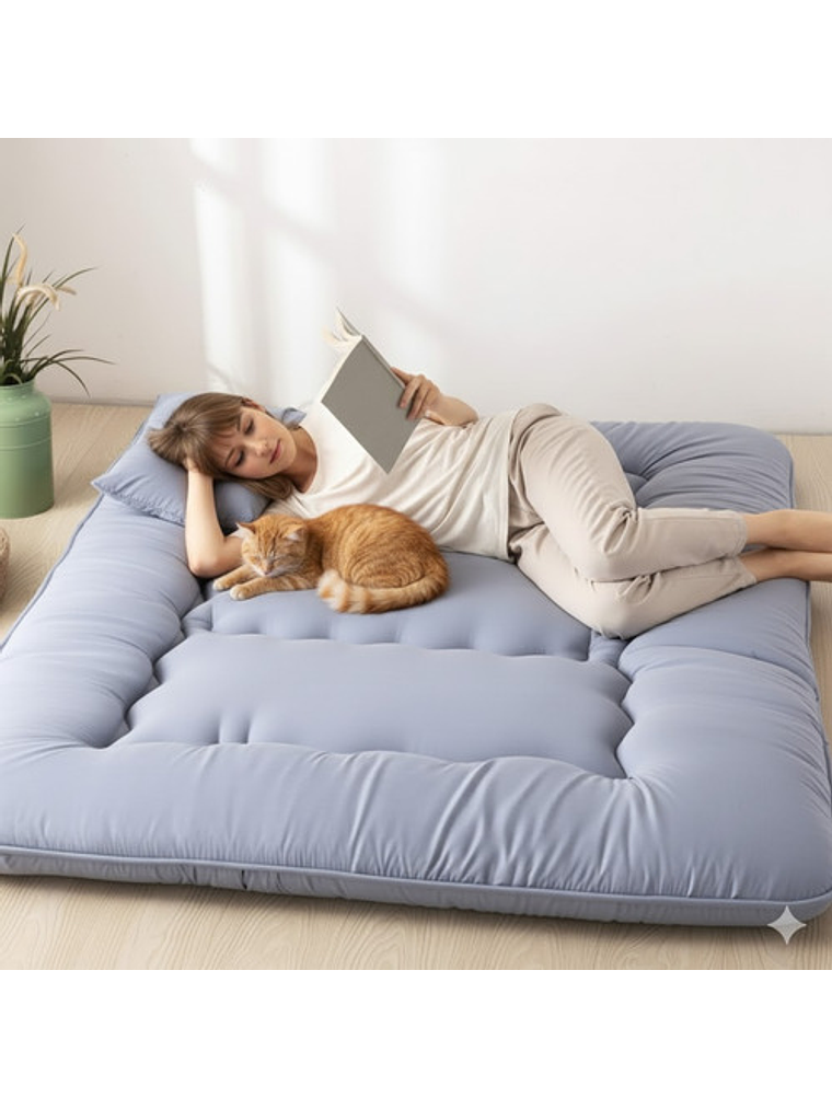 Colchoneta Colchon 2 Metros Esterilla Plegable Poliéster 2