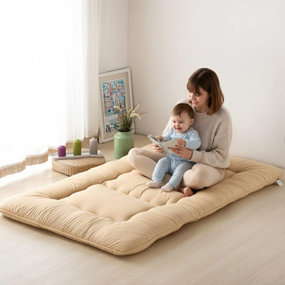 Colchoneta Colchon 2 Metros Esterilla Plegable Poliéster 4