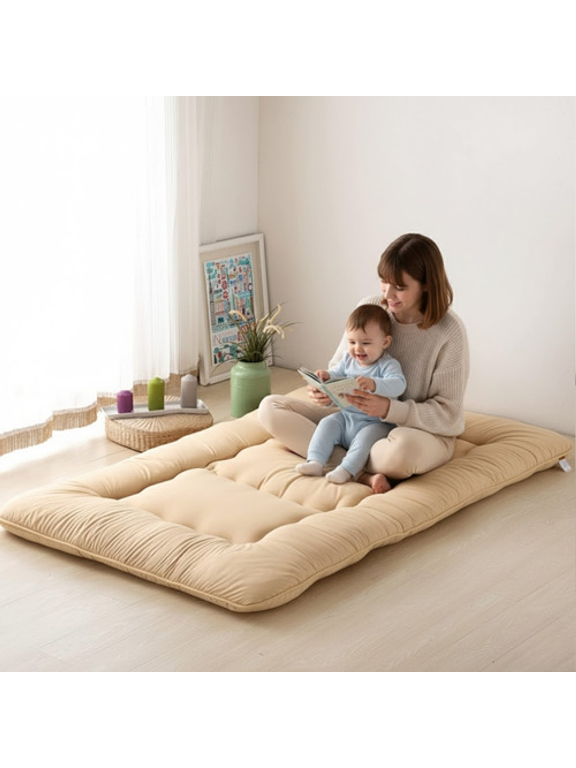 Colchoneta Colchon 2 Metros Esterilla Plegable Poliéster 2