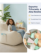 Puff Silla Sillon Infantil Bajo 58x58 Espuma Acolchable - Miniatura 6