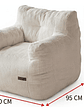 Puff Silla Sillon Individual Bajo 90x95 Espuma Acolchable - Miniatura 3