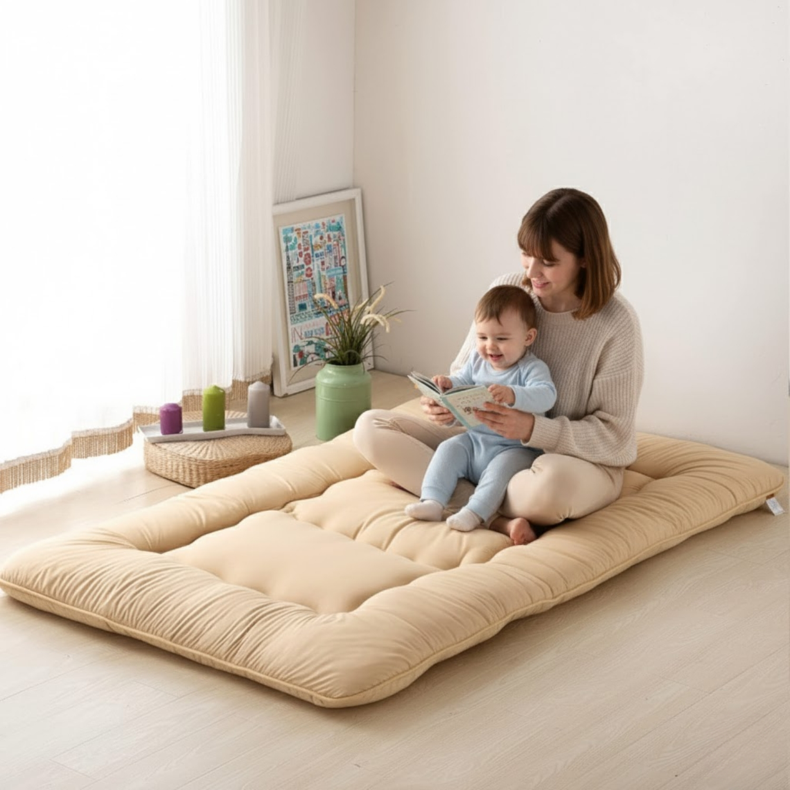 Colchoneta Colchon 2 Metros Esterilla Plegable Poliéster 2