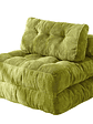 Silla Sofá Cama 190x85cm Puff Plegable Acolchada Hogar Verde - Miniatura 1