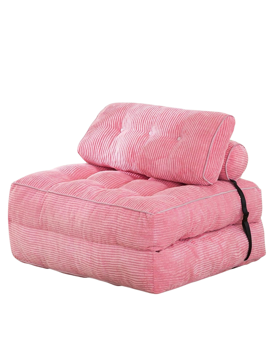 Silla Sofá Cama 190x85cm Puff Plegable Acolchada Hogar Rosa 1