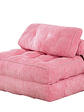 Silla Sofá Cama 190x85cm Puff Plegable Acolchada Hogar Rosa - Miniatura 1