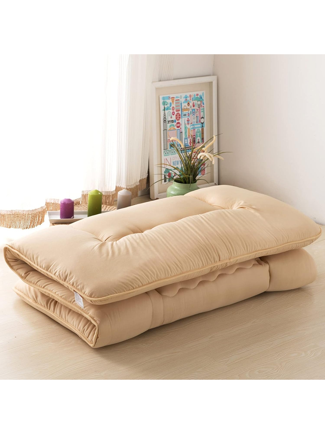 Colchoneta Colchon 2 Metros Esterilla Plegable Poliéster 5