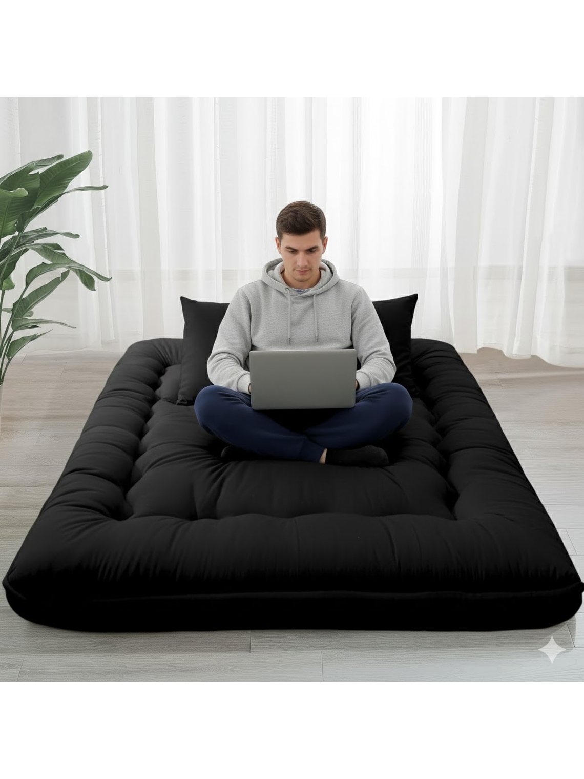 Colchoneta Colchon 2 Metros Esterilla Plegable Poliéster 9