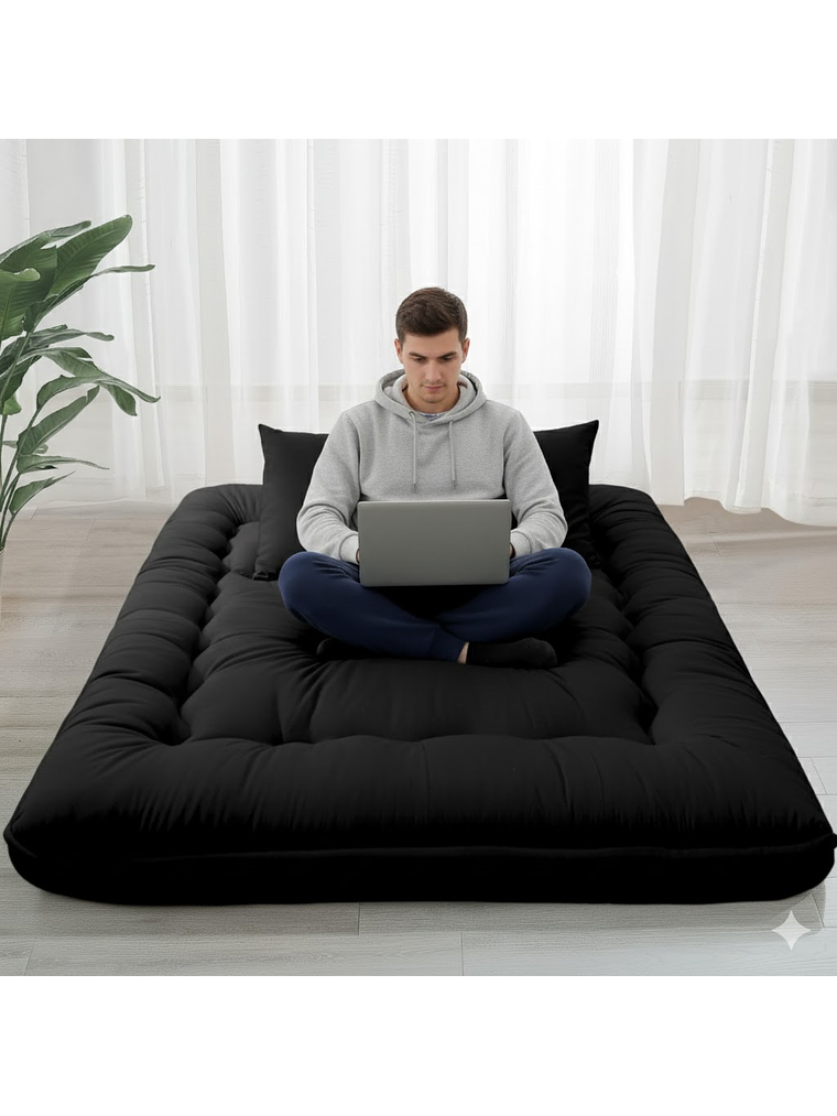 Colchoneta Colchon 2 Metros Esterilla Plegable Poliéster 9