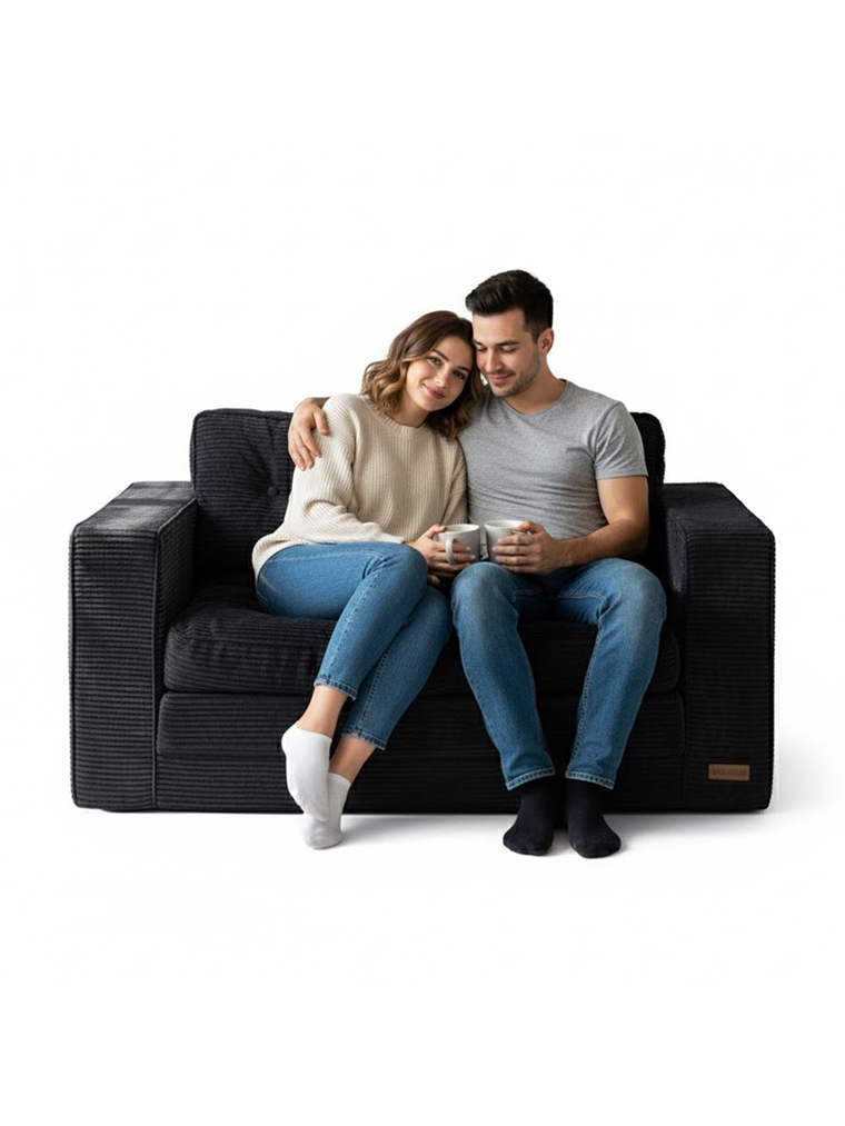 Sofa Cama 2 en 1 Convertible Plegable Espuma Densa 9