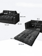 Sofa Cama 2 en 1 Convertible Plegable Espuma Densa - Miniatura 2