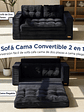 Sofa Cama 2 en 1 Convertible Plegable Espuma Densa - Miniatura 3