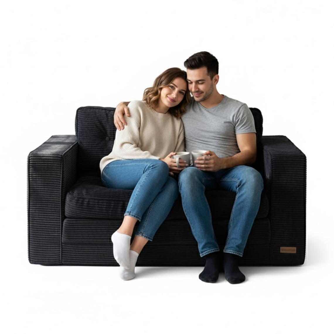 Sofa Cama 2 en 1 Convertible Plegable Espuma Densa 7