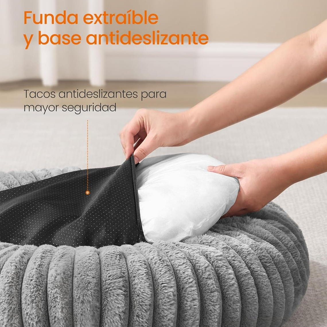 Cama Para Mascotas Cojín Acolchado 50cmx18cm 5