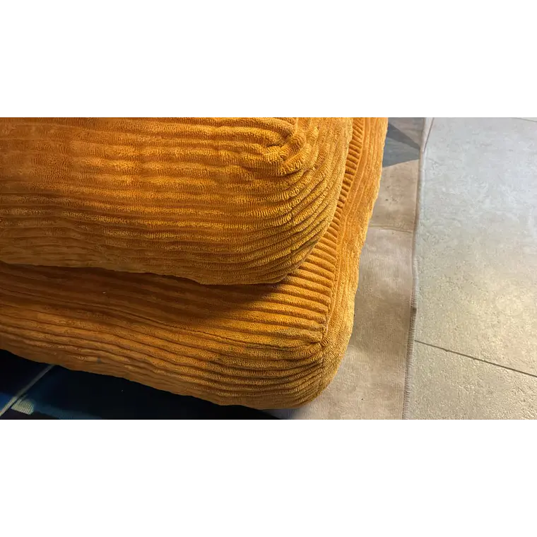 Silla Sofá Cama 155x81cm Puff Plegable Acolchada Hogar Naranja (Reacondicionado) 6