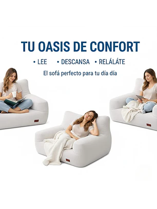 Puff Silla Sillon Individual Bajo 90x95 Espuma Acolchable (Reacondicionado)