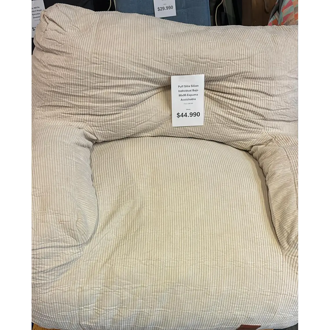 Puff Silla Sillon Individual Bajo 90x95 Espuma Acolchable (Reacondicionado) 6