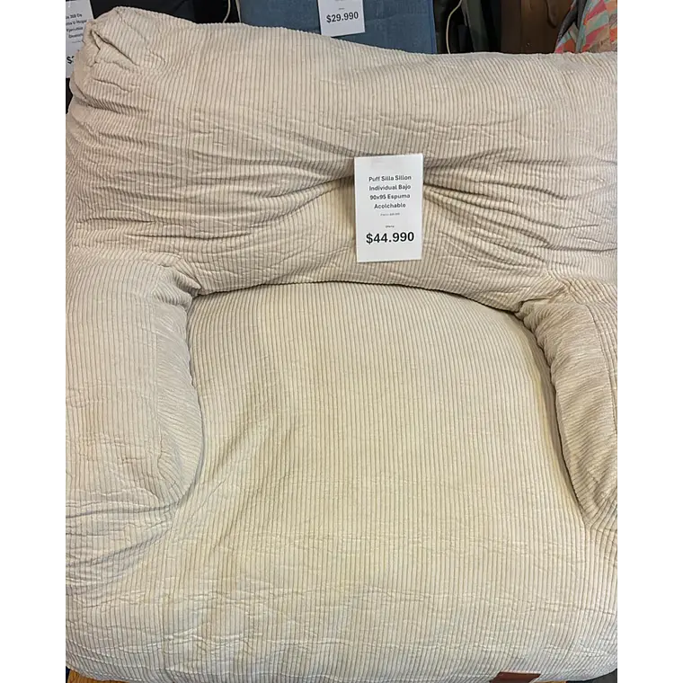 Puff Silla Sillon Individual Bajo 90x95 Espuma Acolchable (Reacondicionado) 6