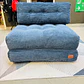 Silla Sofá Cama 155x81cm Puff Plegable Acolchada Hogar Azul (Recondicionado) - Miniatura 3