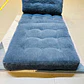 Silla Sofá Cama 155x81cm Puff Plegable Acolchada Hogar Azul (Recondicionado) - Miniatura 4