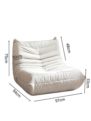 Silla De Piso Soporte Lumbar Sofá Tumbona Para Adultos