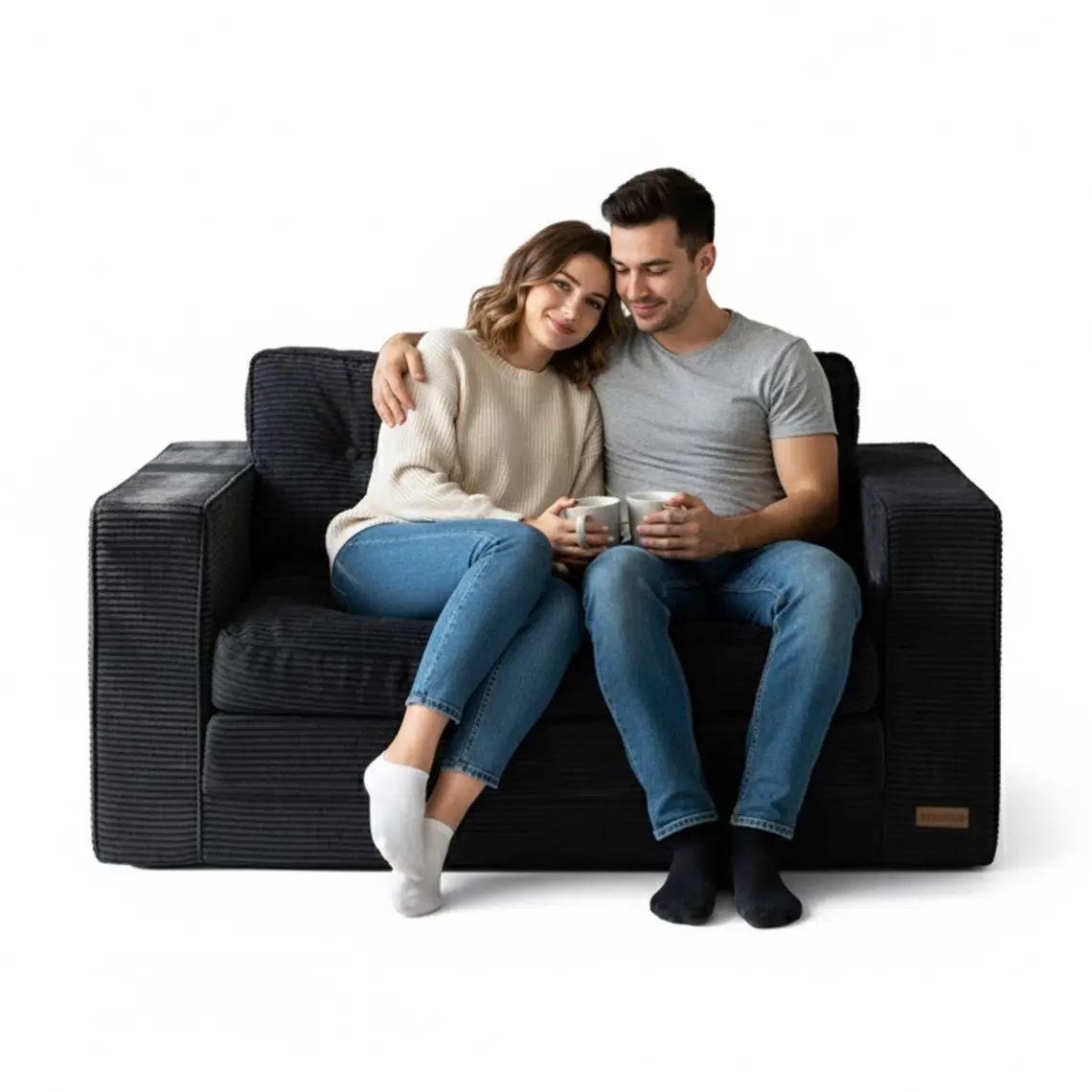 Sofa Cama 2 en 1 Convertible Plegable Espuma Densa 12