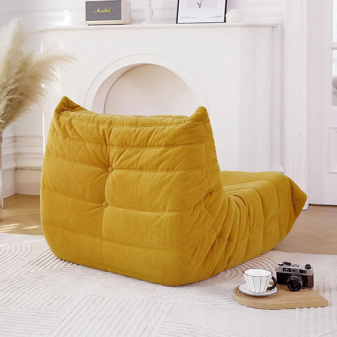 Silla De Piso Soporte Lumbar Sofá Tumbona Para Adultos 3