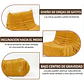 Silla De Piso Soporte Lumbar Sofá Tumbona Para Adultos - Miniatura 5