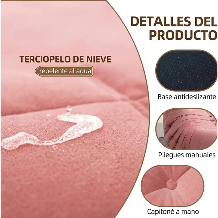 Silla De Piso Soporte Lumbar Sofá Tumbona Para Adultos 4