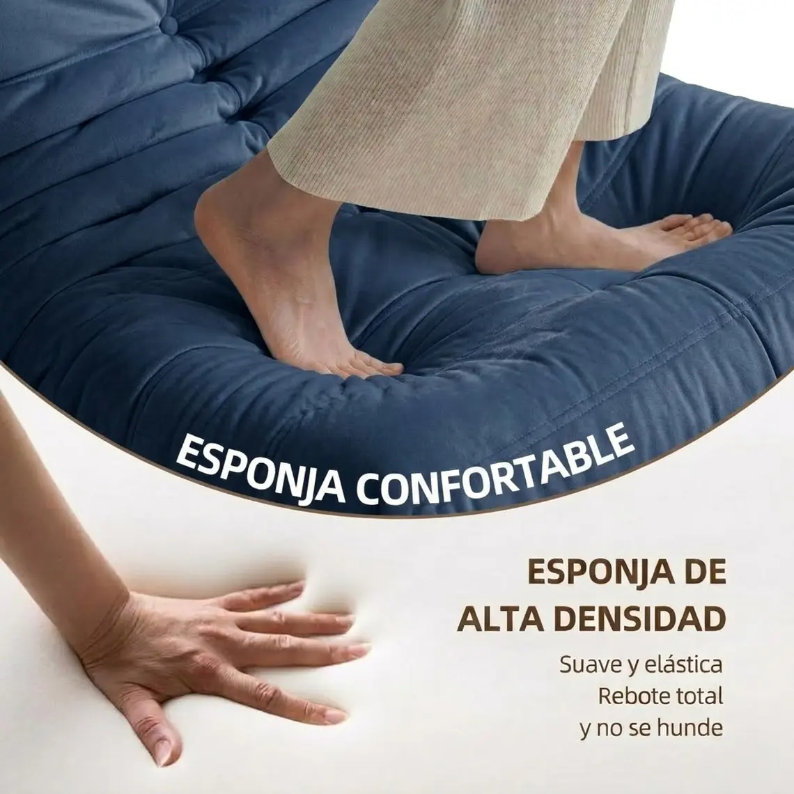 Silla De Piso Soporte Lumbar Sofá Tumbona Para Adultos 3