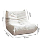 Silla De Piso Soporte Lumbar Sofá Tumbona Para Adultos - Miniatura 2