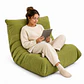 Silla De Piso Soporte Lumbar Sofá Tumbona Para Adultos - Miniatura 4