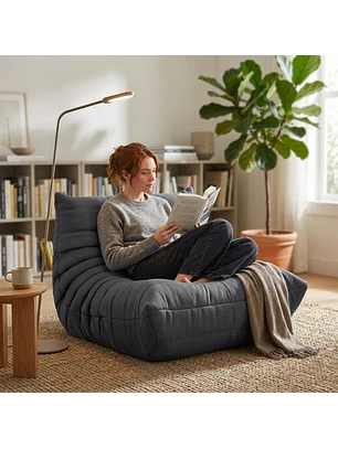 Silla De Piso Soporte Lumbar Sofá Tumbona Para Adultos
