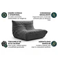 Silla De Piso Soporte Lumbar Sofá Tumbona Para Adultos - Miniatura 3