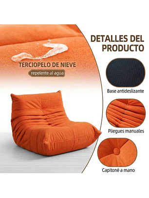 Silla De Piso Soporte Lumbar Sofá Tumbona Para Adultos