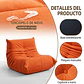 Silla De Piso Soporte Lumbar Sofá Tumbona Para Adultos - Miniatura 2