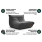 Sofá Puff Individual Tipo Togo Sillón Ergonómico 97x75cm - Miniatura 4