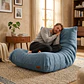 Sofá Puff Individual Tipo Togo Sillón Ergonómico 97x75cm - Miniatura 5