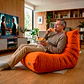 Sofá Puff Individual Tipo Togo Sillón Ergonómico 97x75cm - Miniatura 3