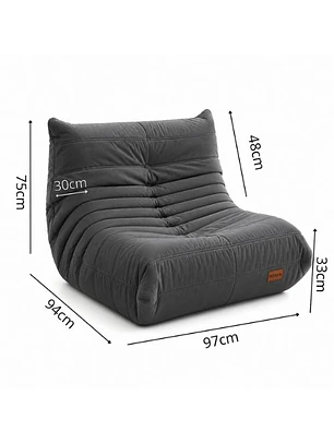 Sofá Puff Individual Tipo Togo Sillón Ergonómico 97x75cm