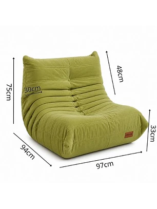 Sofá Puff Individual Tipo Togo Sillón Ergonómico 97x75cm