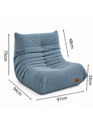 Sofá Puff Individual Tipo Togo Sillón Ergonómico 97x75cm