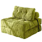 Silla Sofá Cama 155x81cm Puff Plegable Acolchada Hogar Verde (Recondicionado) - Miniatura 1