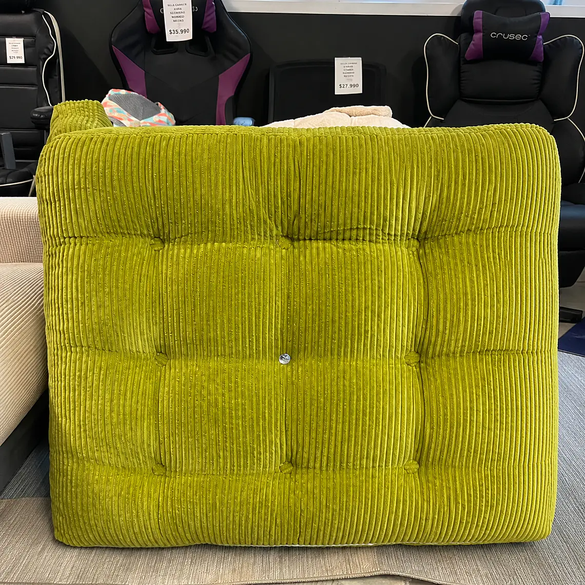 Silla Sofá Cama 155x81cm Puff Plegable Acolchada Hogar Verde (Recondicionado) 6