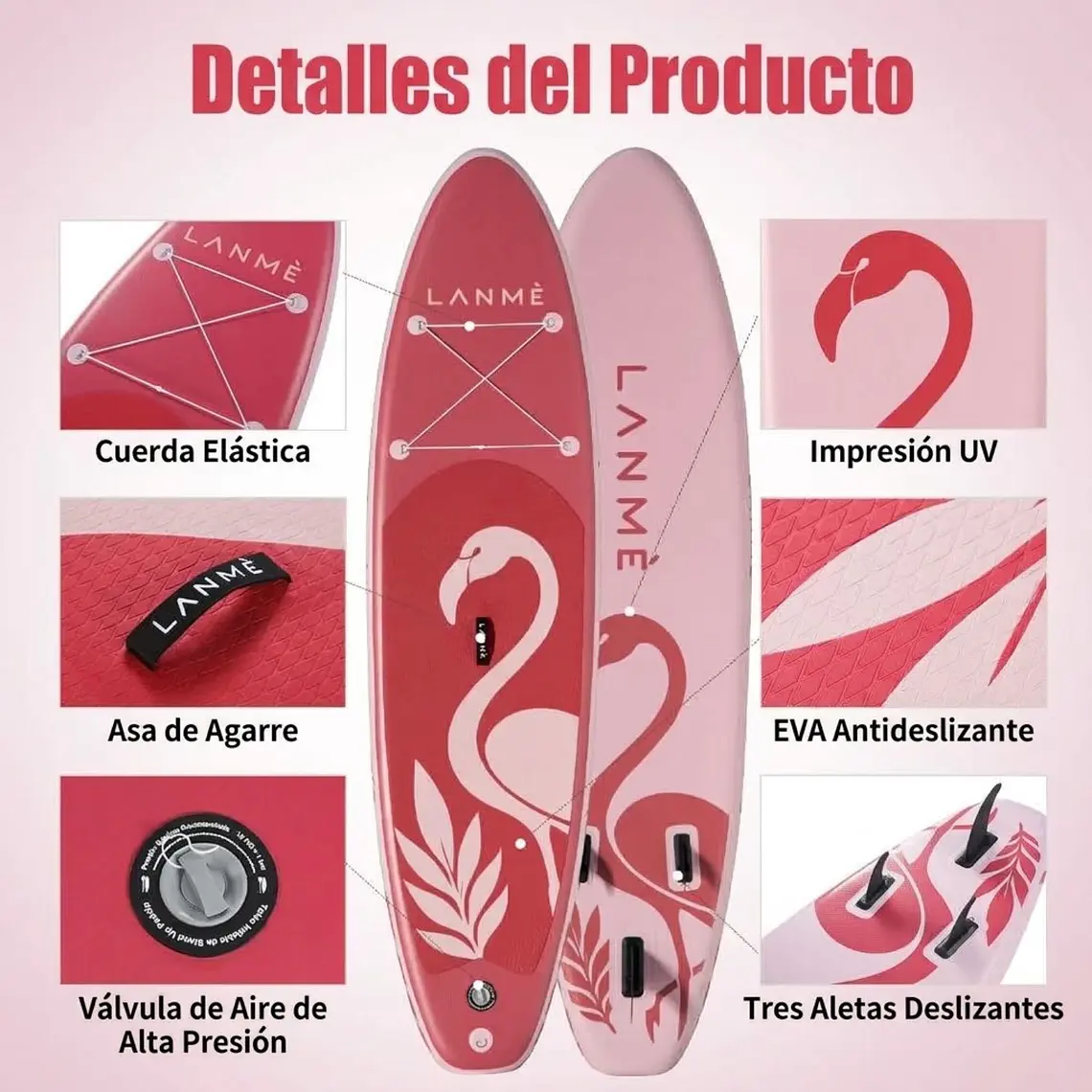 Tabla Paddle Surf Inflable LANME 320CMX83CM 4